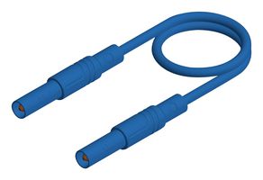 934176102 Test Lead, 4mm Banana Plug, Blue, 2m Hirschmann Test And Measurement