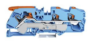 2116-5304 Terminal Block, DINRAIL, 3WAYS, 6AWG Wago