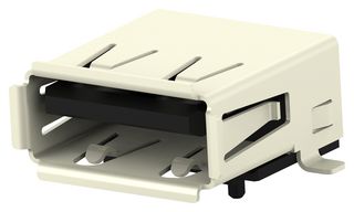 1-292303-6 USB Conn, 2.0 Type A, R/A Rcpt, 4Pos, Th Te Connectivity