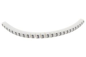 901-11068 Cable Marker, Pre Printed, Pvc, White HELLERMANNTYTON