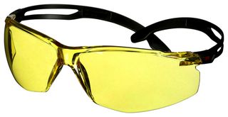 SF503SGAF-Blk Goggles, Anti-Scratch/Fog, Amber Lens 3M