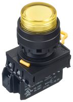 YW1L-A2E10Q4Y Pb Switch, SPST-NO, 24Vac, Screw, Yel Idec