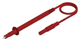 934159101 Test Lead, Probe-4mm Banana Plug, Red Hirschmann Test And Measurement