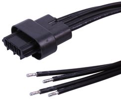 216621-1043 WTB Cable, 4P Squba Rcpt-Free End, 23.6" Molex