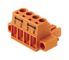 1846870000 Terminal Block, Pluggable, 4P, 26-12AWG Weidmuller