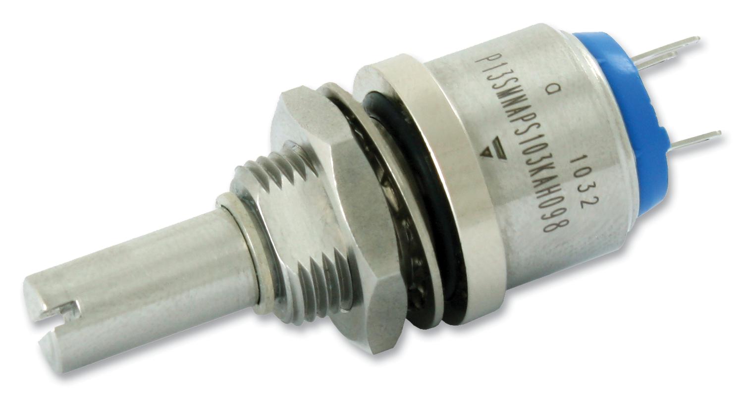 VISHAY Potentiometers Rotary P13SMNFRS103MA POTENTIOMETER, 10K, SUBMERSIBLE, 20% VISHAY 2098085 P13SMNFRS103MA