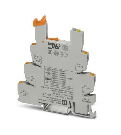 PHOENIX CONTACT Relay Sockets PLC-BPT-230UC/21 RELAY SOCKET, 230V, DIN RAIL PHOENIX CONTACT 3259362 PLC-BPT-230UC/21