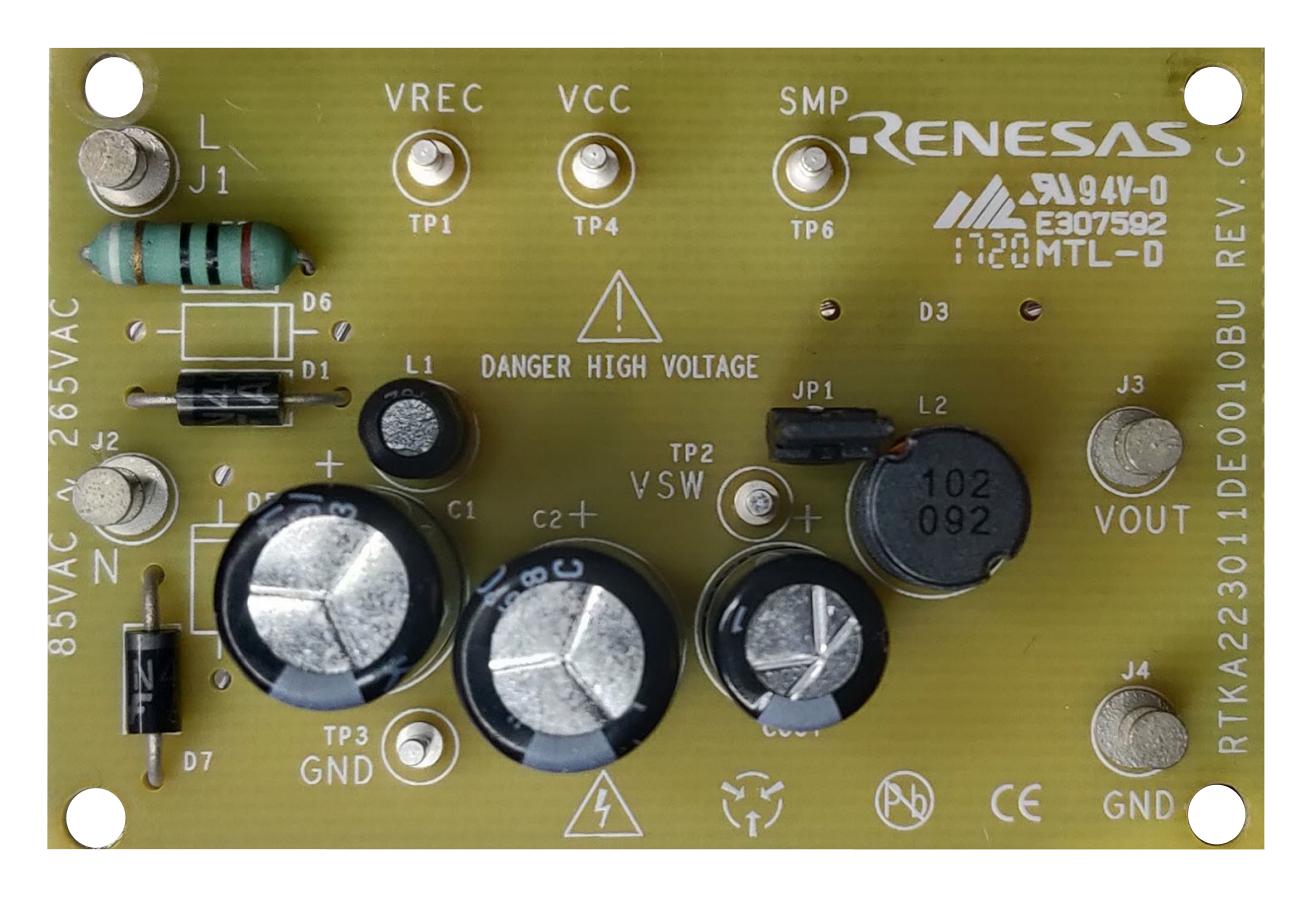 RENESAS Power Management - AC / DC RTKA223011DE0010BU EVALUATION BOARD, BUCK REGULATOR RENESAS 3773116 RTKA223011DE0010BU