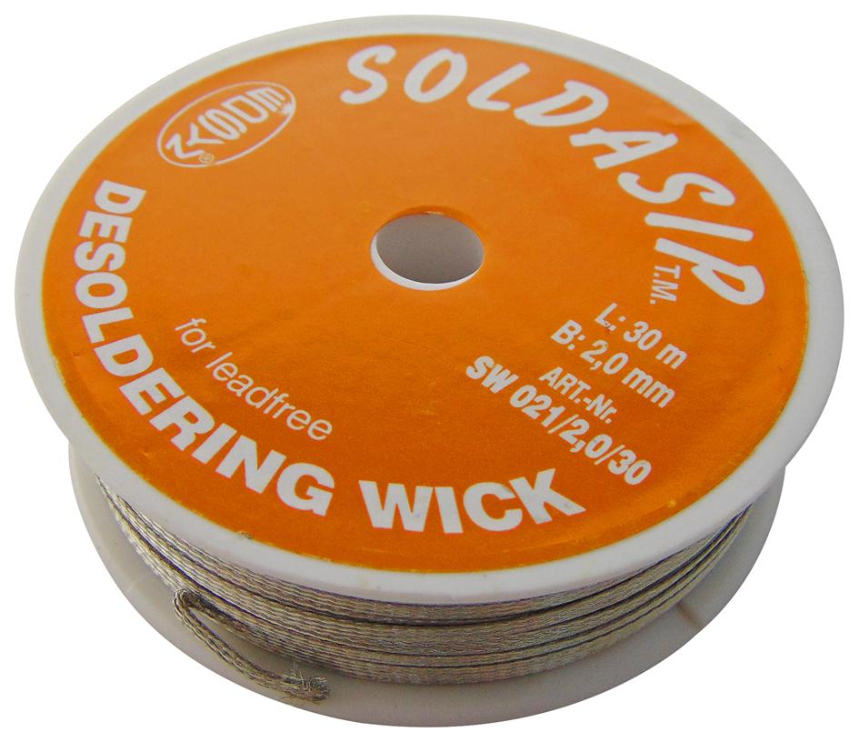 EDSYN Desoldeer lint SW021/2,0/30 DESOLDERING BRAID, PB-FREE, 2.0MMX30M EDSYN 1182017 SW021/2,0/30