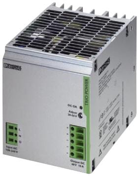 PHOENIX CONTACT DIN Rail Mount TRIO-PS/1AC/48DC/10 PSU, DIN RAIL, 48V, 10A PHOENIX CONTACT 2068490 TRIO-PS/1AC/48DC/10