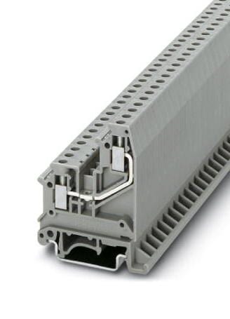 PHOENIX CONTACT DIN Rail Mount UK 5-RETURN DINRAIL TERMINAL BLOCK, 2WAY, 10AWG, GRY PHOENIX CONTACT 3241158 UK 5-RETURN