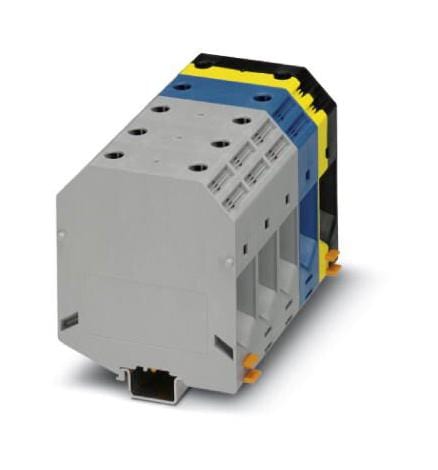 PHOENIX CONTACT DIN Rail Mount UKH 150-3L/N/FE DINRAIL TERMINAL BLOCK, 10WAY PHOENIX CONTACT 3241183 UKH 150-3L/N/FE
