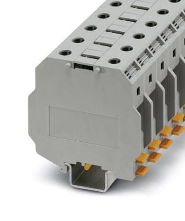 PHOENIX CONTACT DIN Rail Mount UKH 50 1500V DINRAIL TERMINAL BLOCK, 2WAY, 00AWG, GRY PHOENIX CONTACT 3241194 UKH 50 1500V