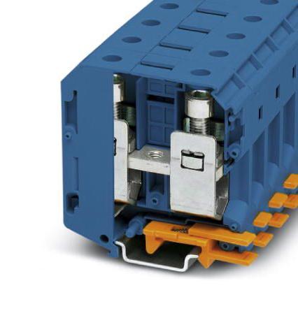 PHOENIX CONTACT DIN Rail Mount UKH 70 BU DINRAIL TERMINAL, 2WAY, 000AWG, BLU PHOENIX CONTACT 3241196 UKH 70 BU