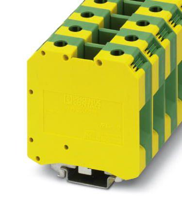 PHOENIX CONTACT DIN Rail Mount USLKG 50-IB DIN RAIL TB, GROUND, 2WAY, 1/0AWG PHOENIX CONTACT 3241217 USLKG 50-IB