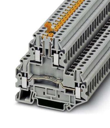 PHOENIX CONTACT DIN Rail Mount UTTB 4-MT P/P DINRAIL TERMINAL, 4WAY, 10AWG, GRY PHOENIX CONTACT 3241291 UTTB 4-MT P/P
