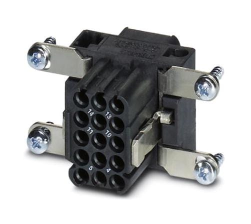 PHOENIX CONTACT Rectangular Power Inserts / Modules VC-D1-BU15-PE CONTACT INSERT, SOCKET, 15+PE, 3R PHOENIX CONTACT 3285709 VC-D1-BU15-PE