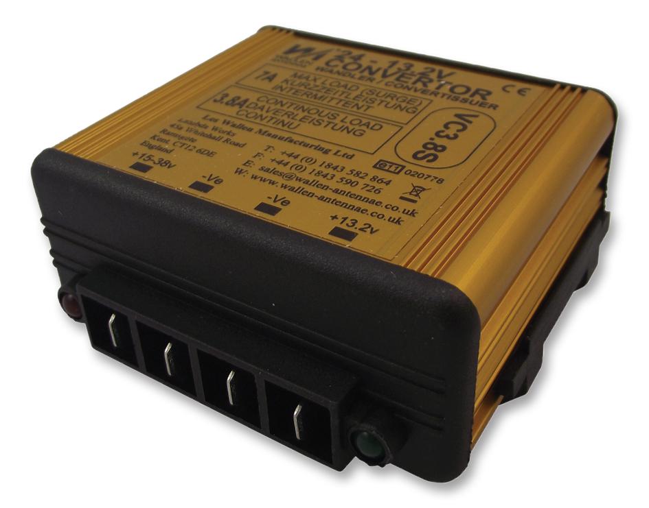 WALLEN ANTENNAE Non Isolated Point of Load (POL) VC3.8S CONVERTER, DC/DC, 24V-12V/7A WALLEN ANTENNAE 1214891 VC3.8S