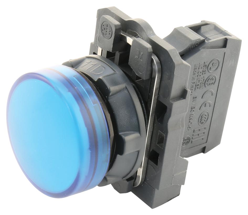 SCHNEIDER ELECTRIC Panel Indicators XB5AVM6 PILOT LIGHT, 22MM, BLUE, 240VAC SCHNEIDER ELECTRIC 2780415 XB5AVM6