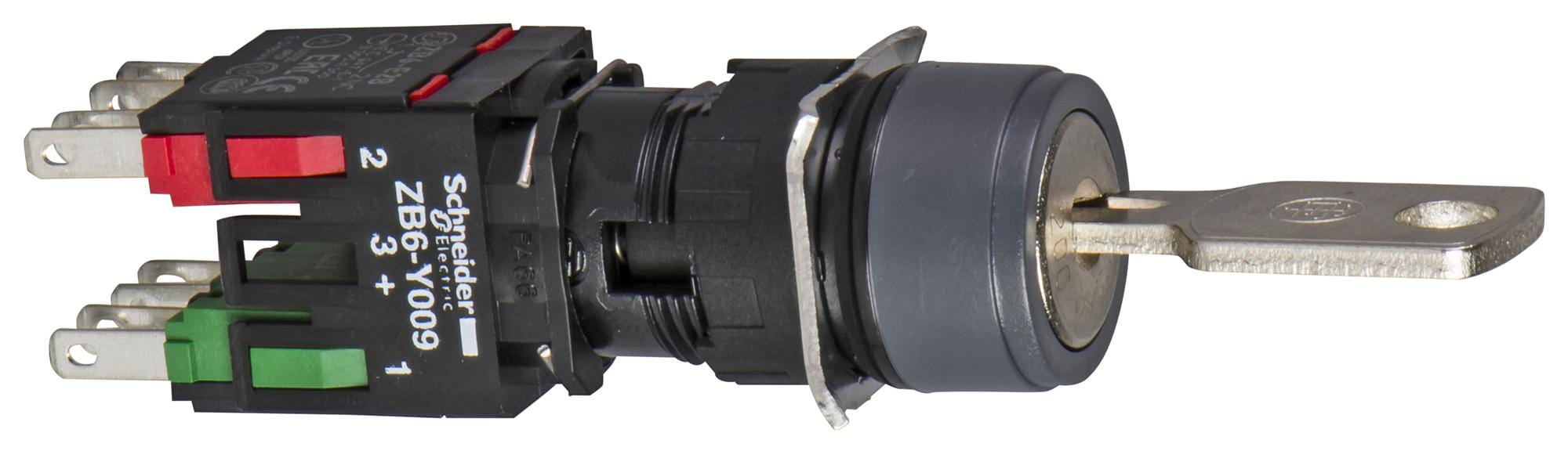 SCHNEIDER ELECTRIC Key Operated XB6AGC5B KEY OPERATED SW, SPST-NO/NC, 3A, 120VAC SCHNEIDER ELECTRIC 3109037 XB6AGC5B