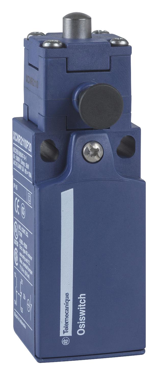 TELEMECANIQUE SENSORS Limit Switch XCNR2110P20 LIMIT SW, SPST-NO/NC, PLUNGER, 3A, 240V TELEMECANIQUE SENSORS 3212858 XCNR2110P20