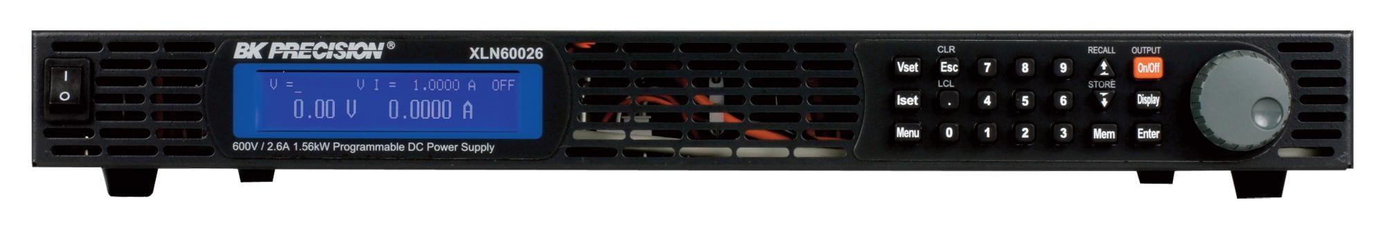 B&K PRECISION Bench Top Power Supplies XLN60026 DC POWER SUPPLY, PROG, 1CH, 600V, 2.6A B&K PRECISION 2788011 XLN60026