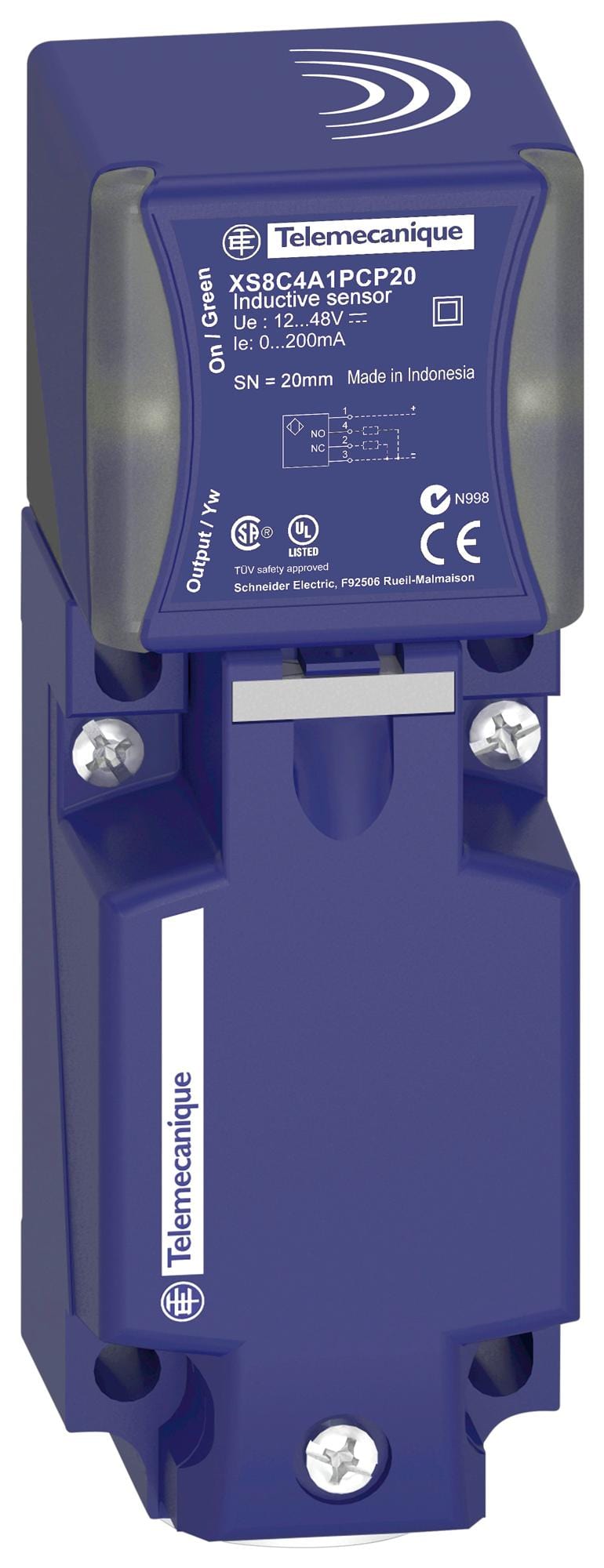 TELEMECANIQUE SENSORS Inductive XS7C4A1DPP20 INDUCTIVE PROXIMITY SENSOR, 15MM, 48V TELEMECANIQUE SENSORS 3131341 XS7C4A1DPP20