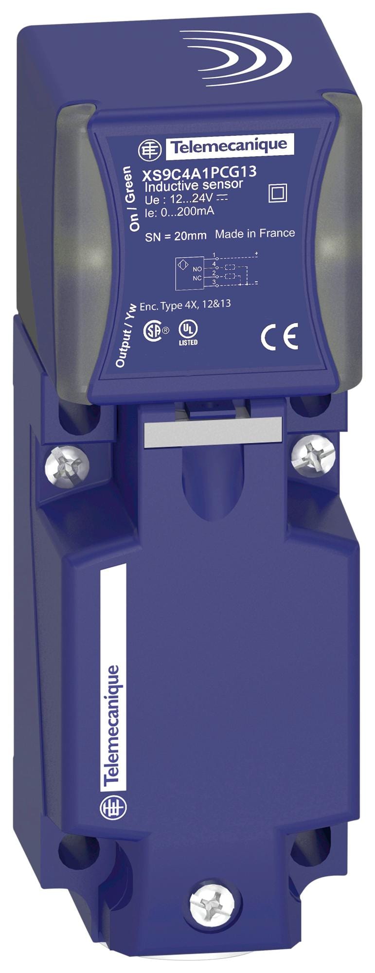 TELEMECANIQUE SENSORS Inductive XS9C4A1PCG13 INDUCTIVE PROXIMITY SENSOR, 20MM, 24V TELEMECANIQUE SENSORS 3131393 XS9C4A1PCG13