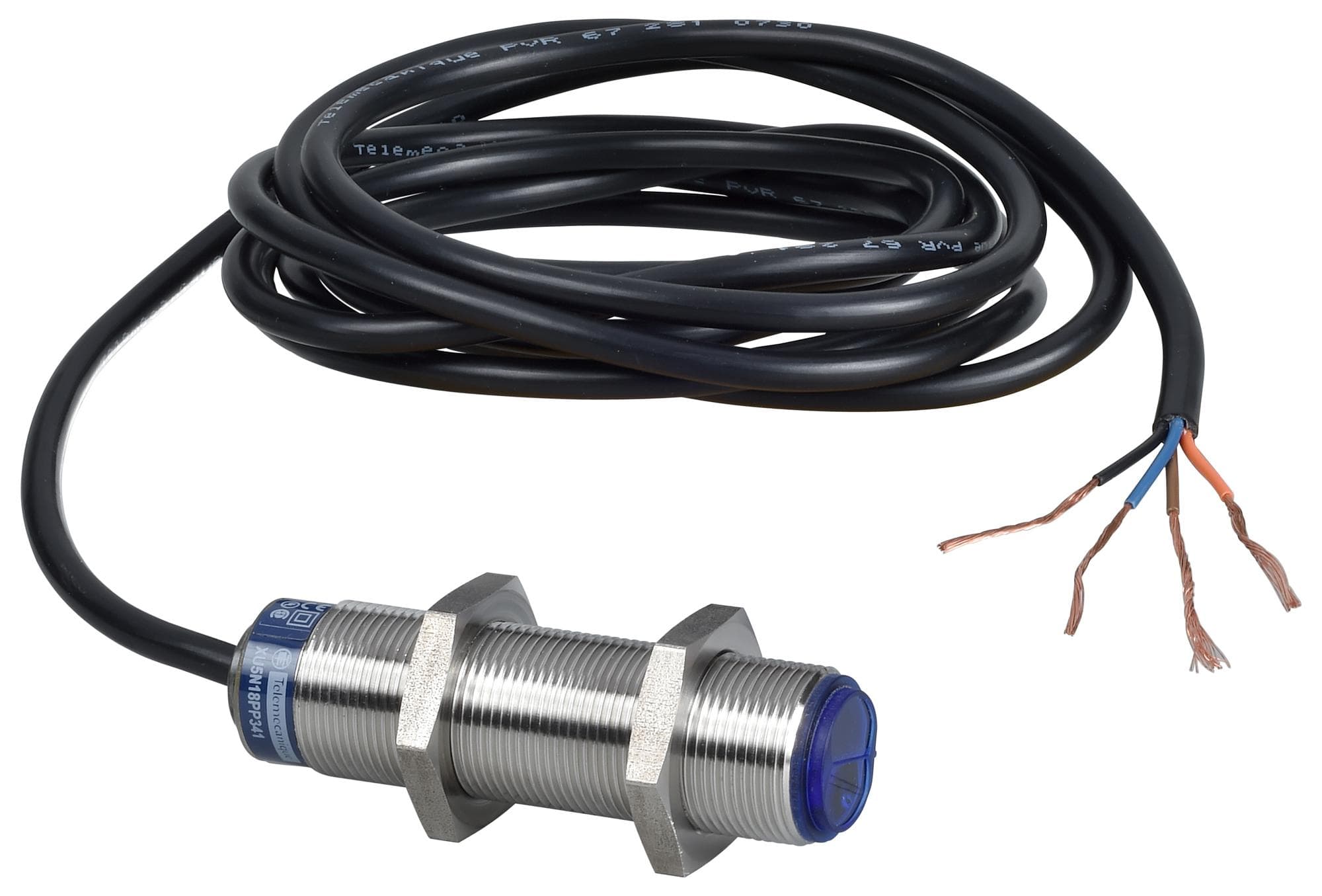 TELEMECANIQUE SENSORS Distance XU5N18PP341D PHOTOELECTRIC SENSOR, 100MM, PNP TELEMECANIQUE SENSORS 3130865 XU5N18PP341D
