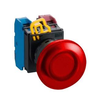 IDEC illuminated YW1L-A4E10Q4R PB SWITCH, SPST-NO, 24VAC/DC, SCREW, RED IDEC 2833741 YW1L-A4E10Q4R