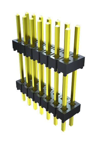 SAMTEC Stacking ZW-15-14-G-D-866-196 CONN, BOARD STACKER, 30POS, 2ROW, 2.54MM SAMTEC 3659939 ZW-15-14-G-D-866-196
