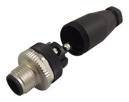 99-0437-14-05 - Circular Connector, 713 Series, Cable Mount Plug, 5 Contacts, Screw Pin, Nylon (Polyamide) Body - BINDER