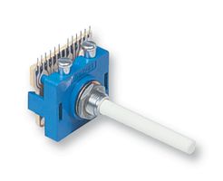 PT6434/BMH - Rotary Switch, 12 Position, 1 Pole, 30 °, 500 mA, 250 V - LORLIN