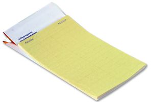 TEK821-N - Label, TEK Pocket Pack, Write-On, 8mm H x 21mm W, Vinyl Cloth, Yellow, 1 - RAYCHEM - TE CONNECTIVITY