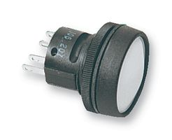 76-9111/439088 - Industrial Pushbutton Switch, 76-91, 22.5 mm, SPDT, Momentary, Round Domed, White - ITW SWITCHES