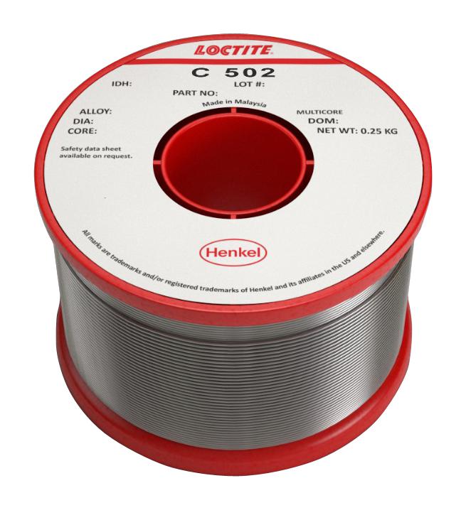 C 502 99C 5C 0.9MM G 250G SOLDER WIRE, LEAD FREE, 0.9MM, 250G MULTICORE / LOCTITE