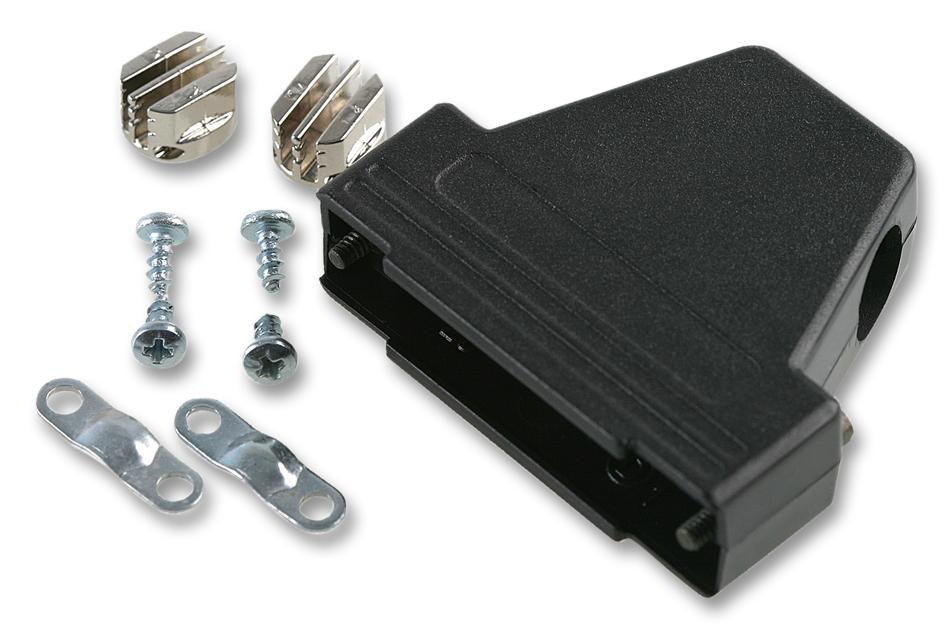 MHTRI-P-25-K BACKSHELL, PLASTIC, 25WAY MH CONNECTORS