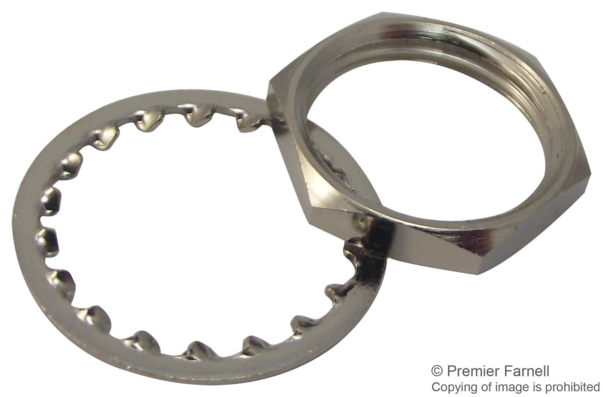 HEX NUT & S/PROOF WASHER BNC PK5 HEX NUT & SPLASHPROOF WASHER, PK5 MULTICOMP PRO