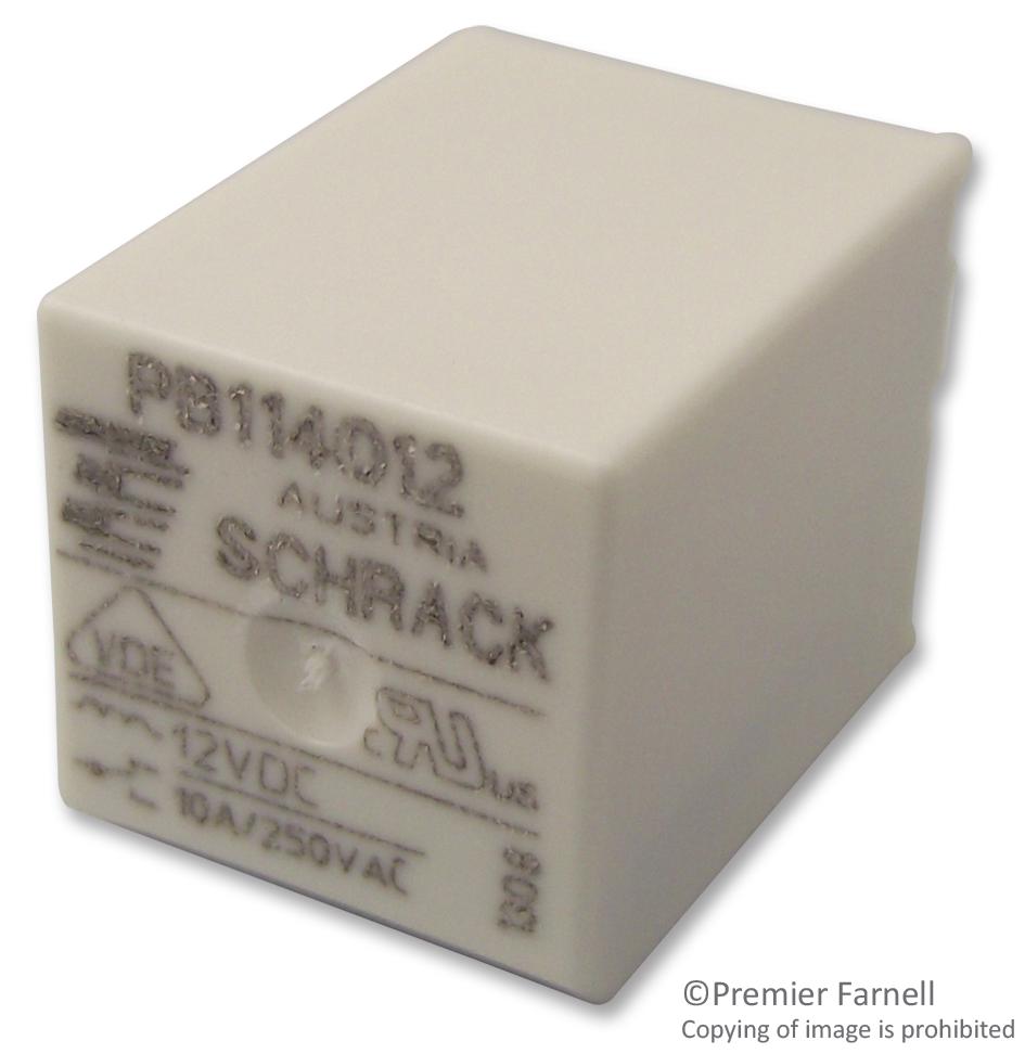 PB114012 RELAY, SPDT, 250VAC, 10A SCHRACK - TE CONNECTIVITY