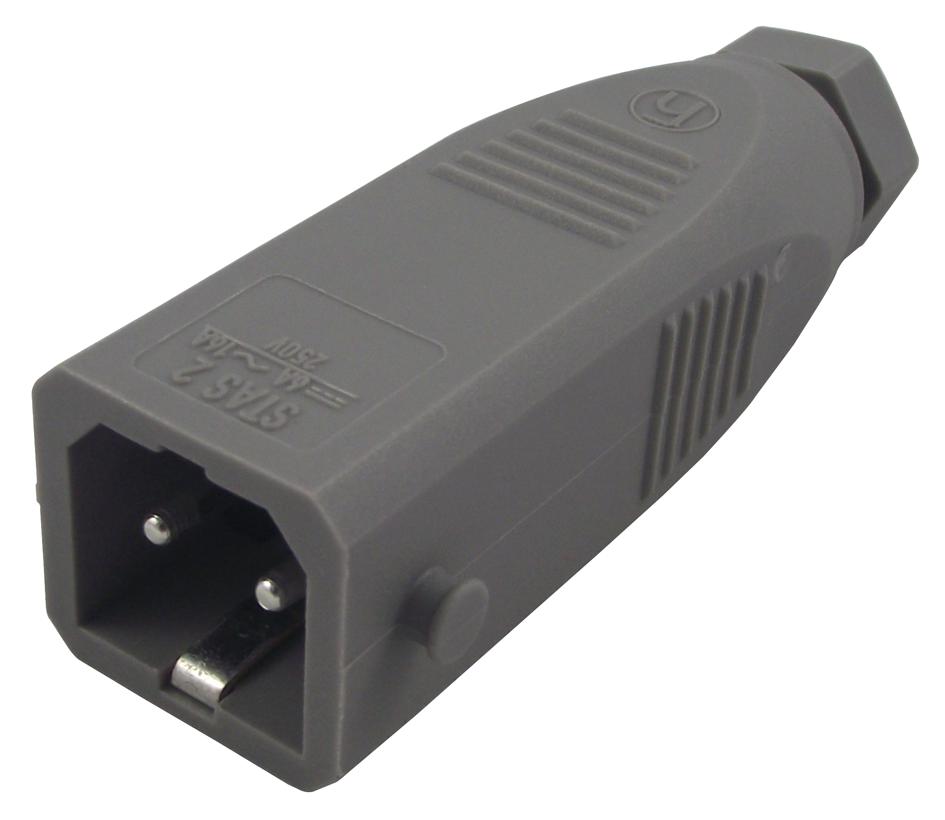 STAS2 PLUG, FREE, 2+E WAY HIRSCHMANN