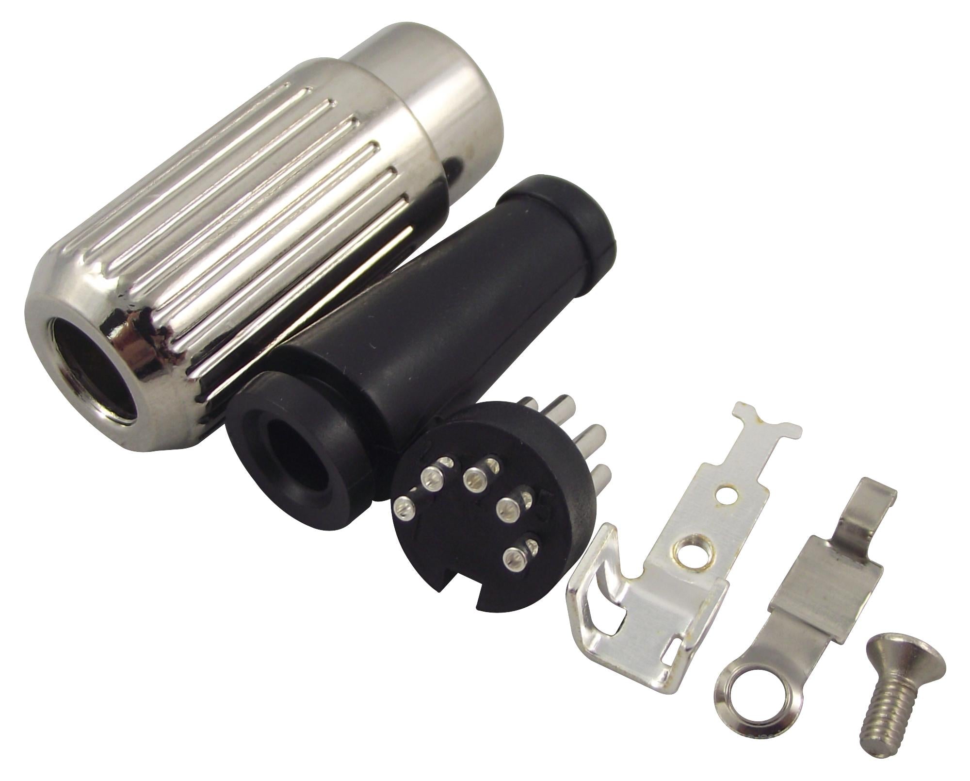 590-0500 PLUG, DIN, LOCKING, 180DEG, 5POLE DELTRON COMPONENTS