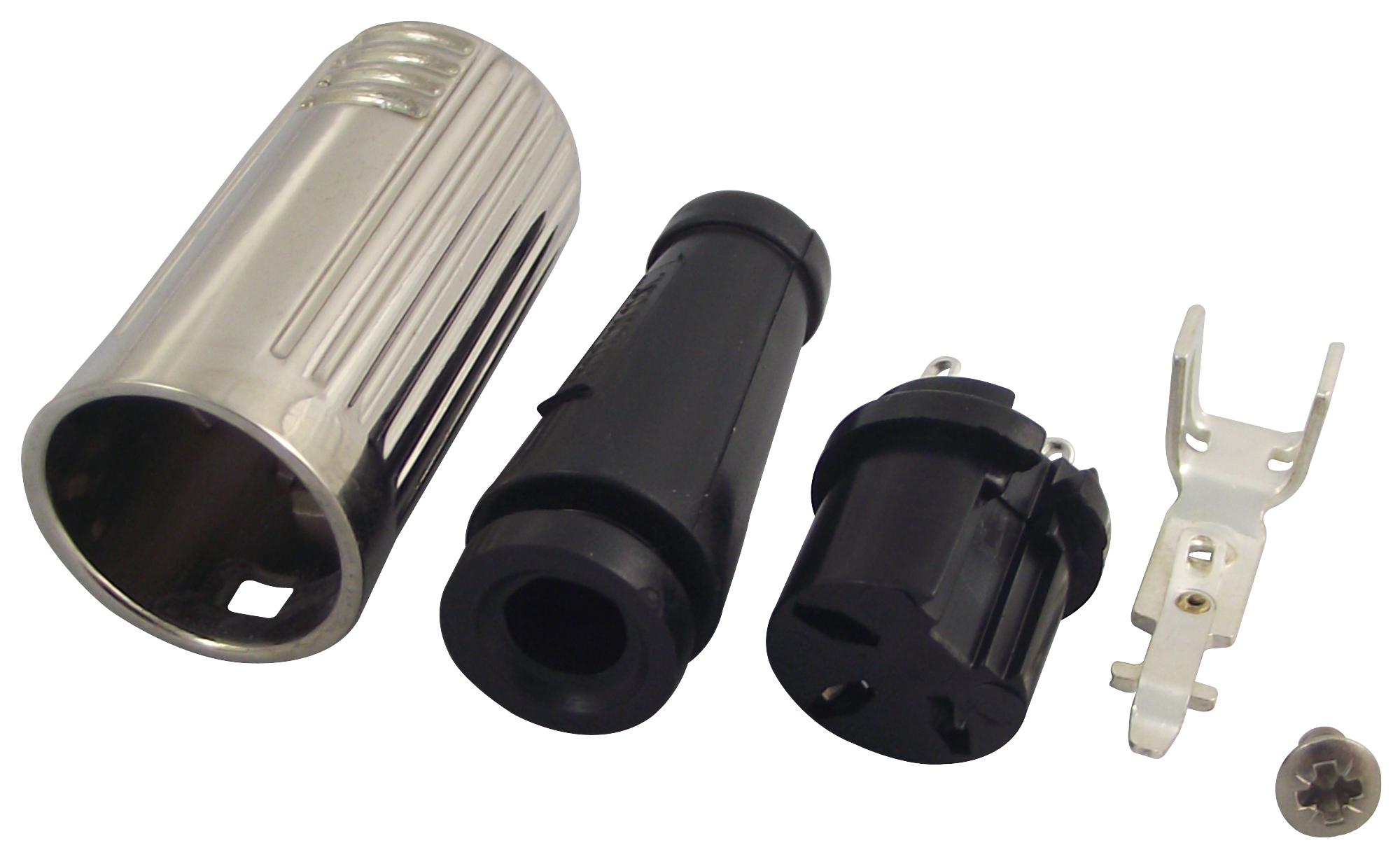 600-0300 SOCKET, DIN, IN-LINE, 3POLE DELTRON COMPONENTS