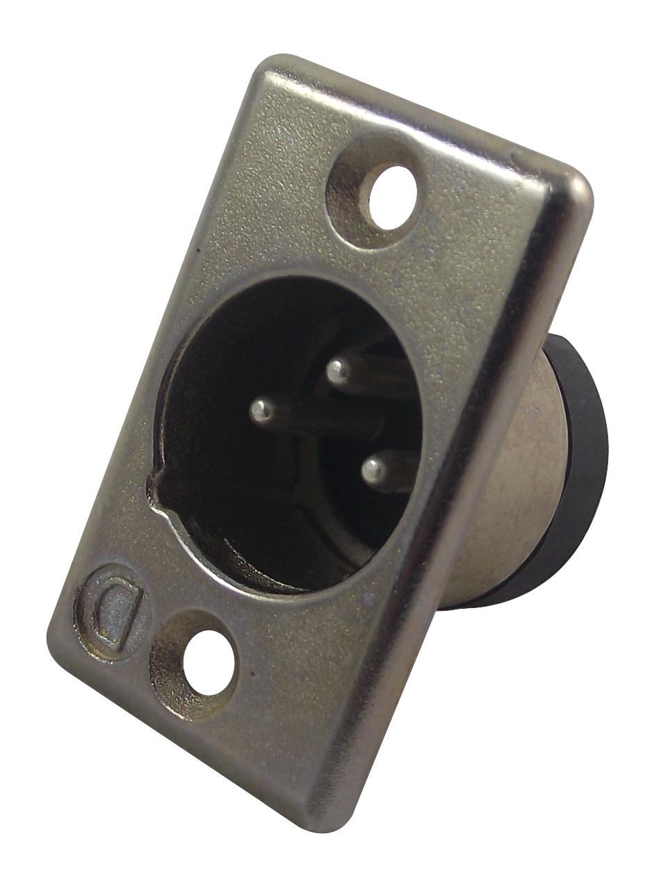 703-0300 PLUG, XLR, PANEL, 3POLE DELTRON COMPONENTS