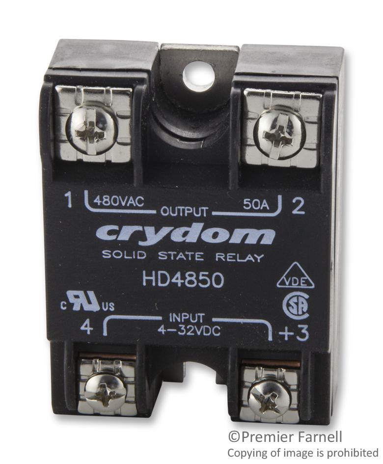 HD4850 SSR, PANEL MOUNT, 530VAC, 32VDC, 50A SENSATA/CRYDOM