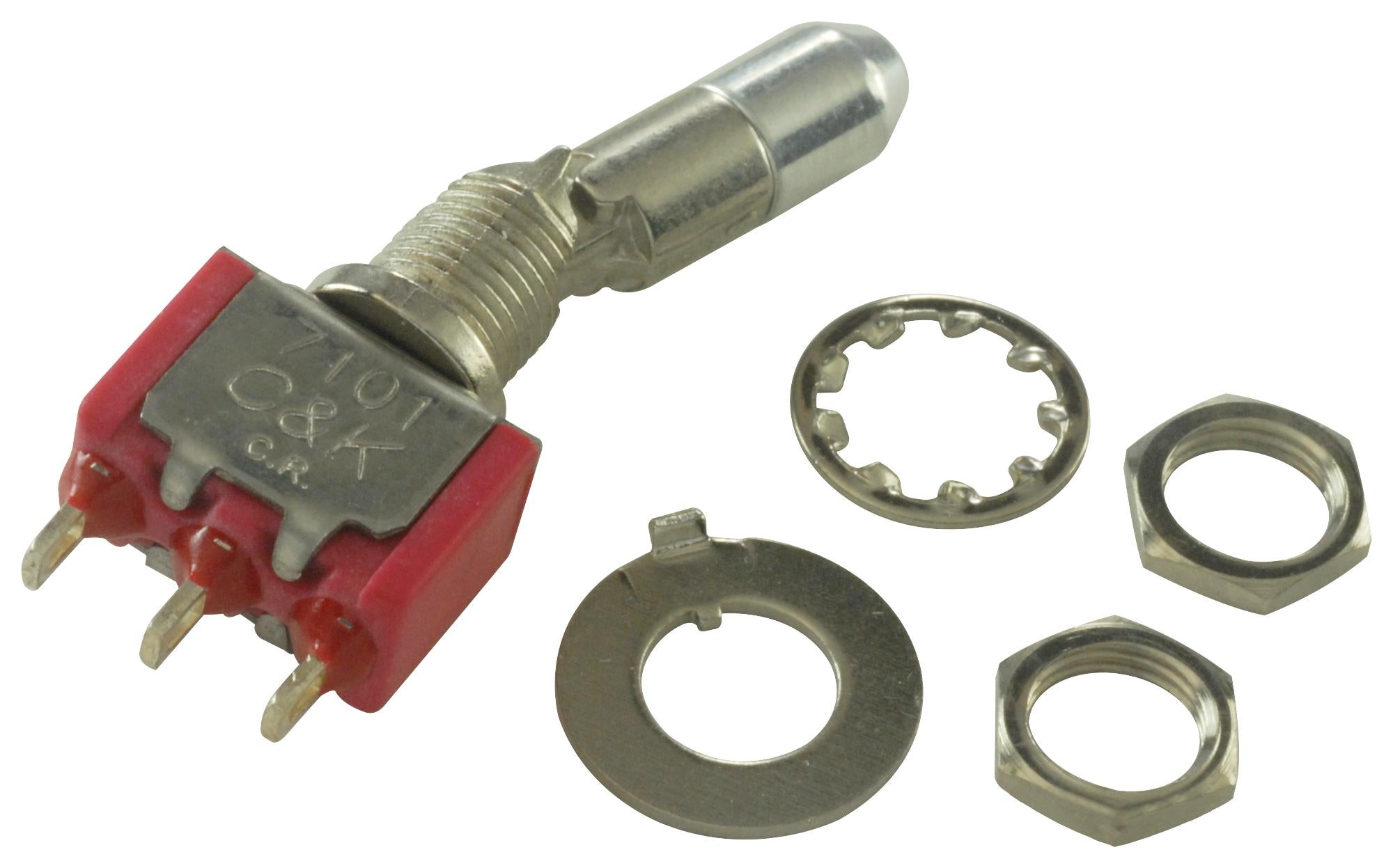 7101K2ZQE SWITCH, SPDT, 5A, 120VAC C&K COMPONENTS