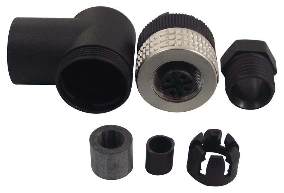 ELWIKA 5012 PG7 SOCKET, FREE, M12, 5WAY HIRSCHMANN