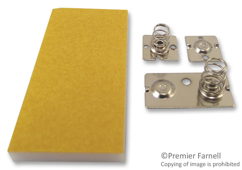 A9176007 BATTERY CLIPS, 2XAA OKW (ENCLOSURES)