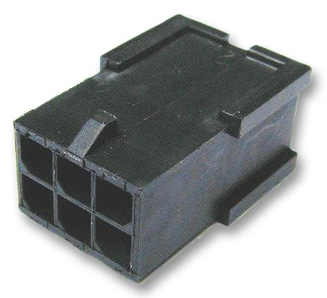 794616-6 CONNECTOR HOUSING, PLUG, 6 WAY, NYLON AMP - TE CONNECTIVITY