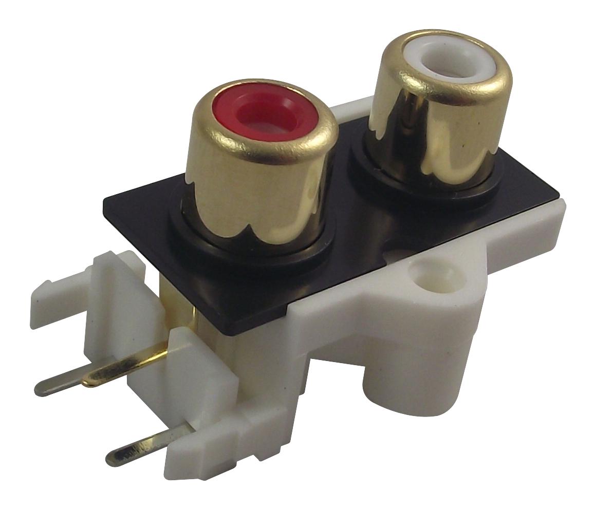 PSG01550 SOCKET, PHONO, 2X, GOLD/PCB PRO SIGNAL