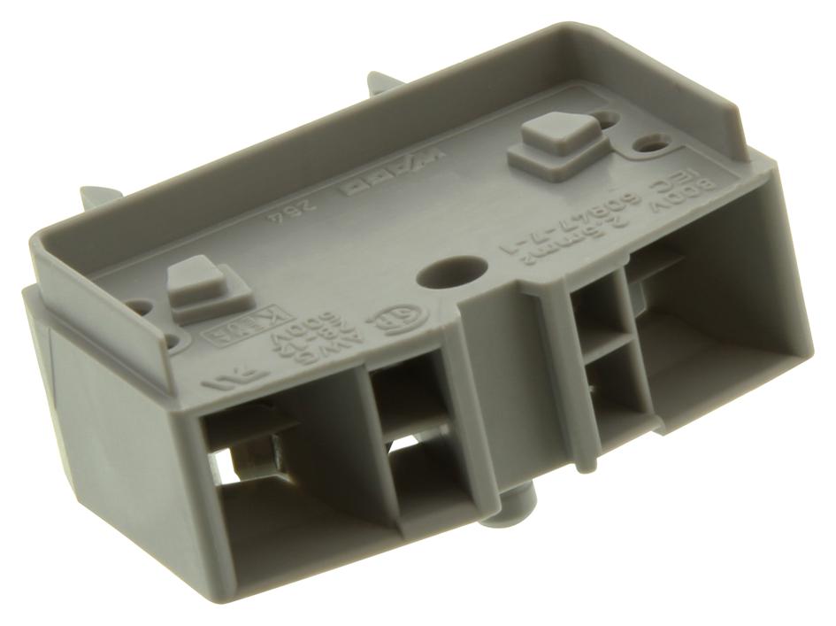 264-721 TERMINAL BLOCK, DIN RAIL, 4POS, 12AWG WAGO